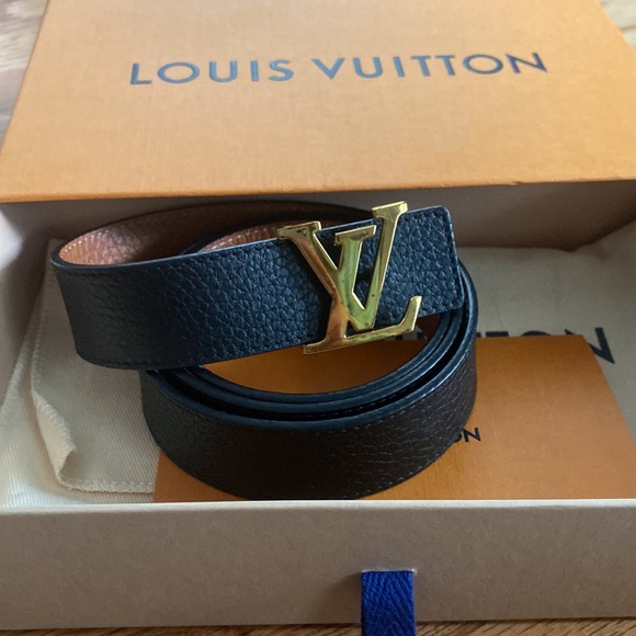 LV Louis Vuitton belt black/brown reversible - Picture 3 of 6